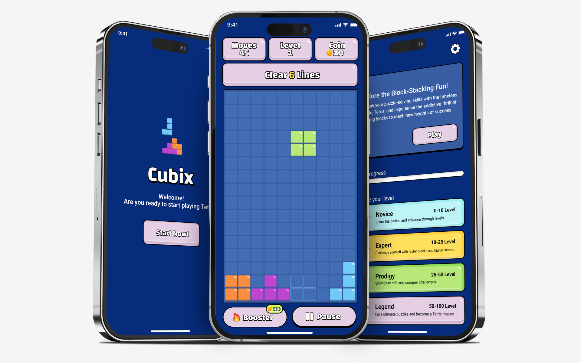 Cubix Tetris Game